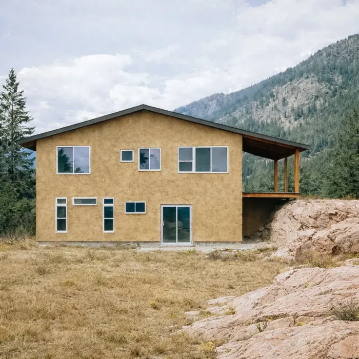 Wood-Chip Clay Timber Dwelling